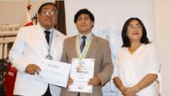 Congreso realizó merecido reconocimiento al Dr. Martín Cabello-Vílchez, investigador del Instituto de Medicina Tropical Alexander von Humboldt
