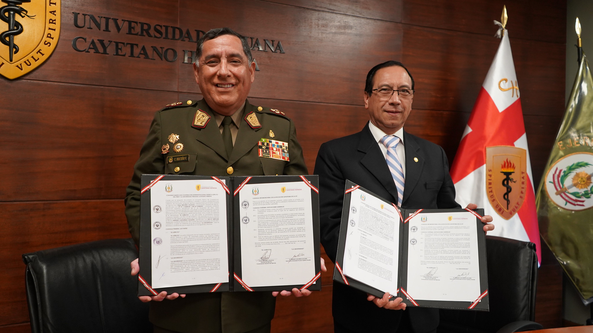 Cayetano Heredia y Ejército del Perú se unen en beneficio de la investigación y bienestar de nuestra comunidad