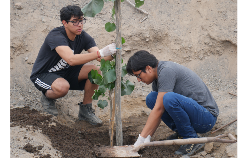 VAHUP y estudiantes de la Pre Cayetano se sumaron a la iniciativa de Durvis en la restauración de ecosistemas