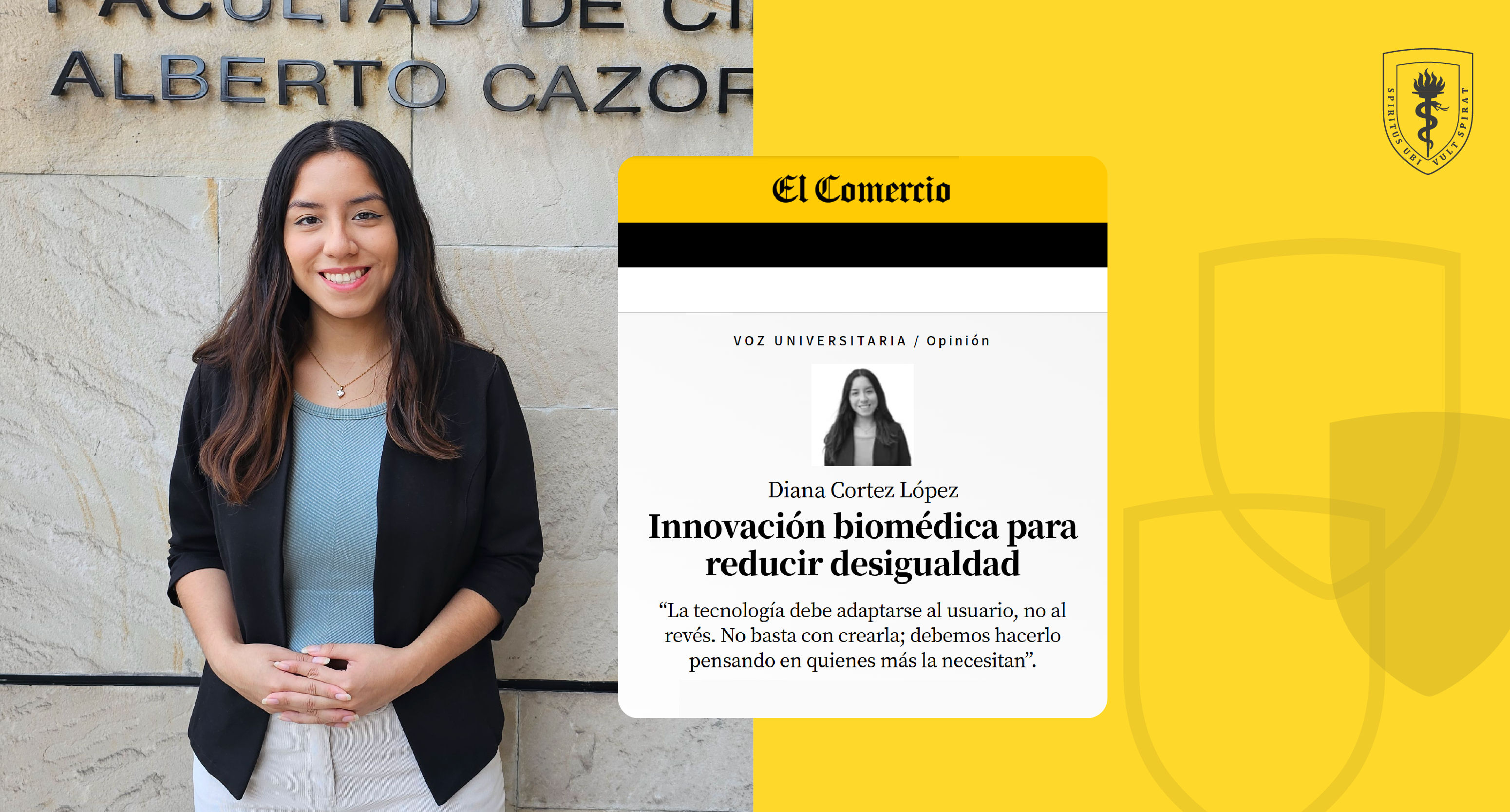 Voz Universitaria | Diana Cortez: «La tecnología debe adaptarse al usuario, no al revés. No basta con crearla»