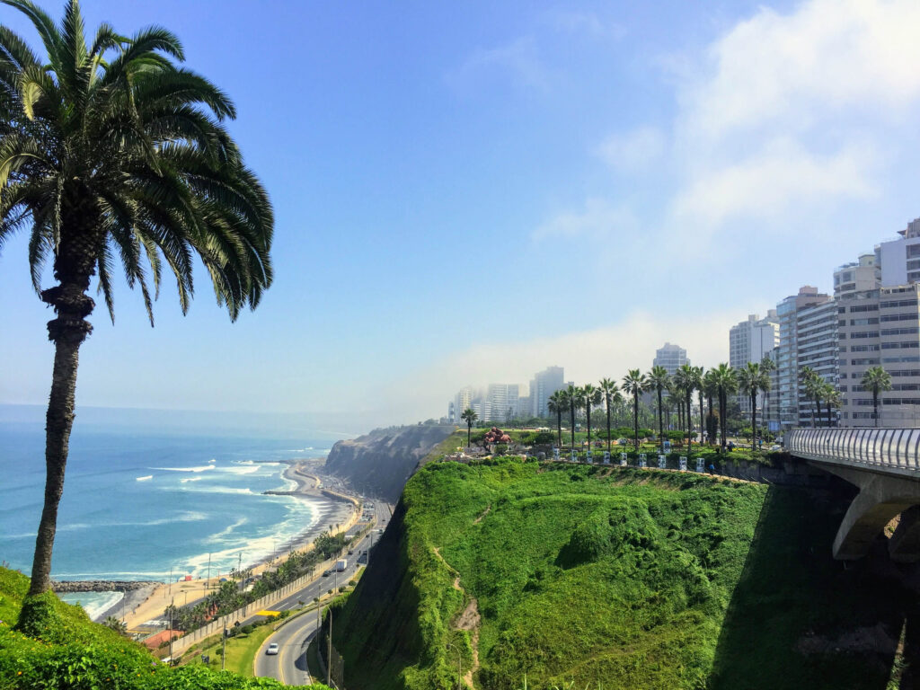 The,Beautiful,Views,Of,Lima,,Peru,,Looking,Out,On,The