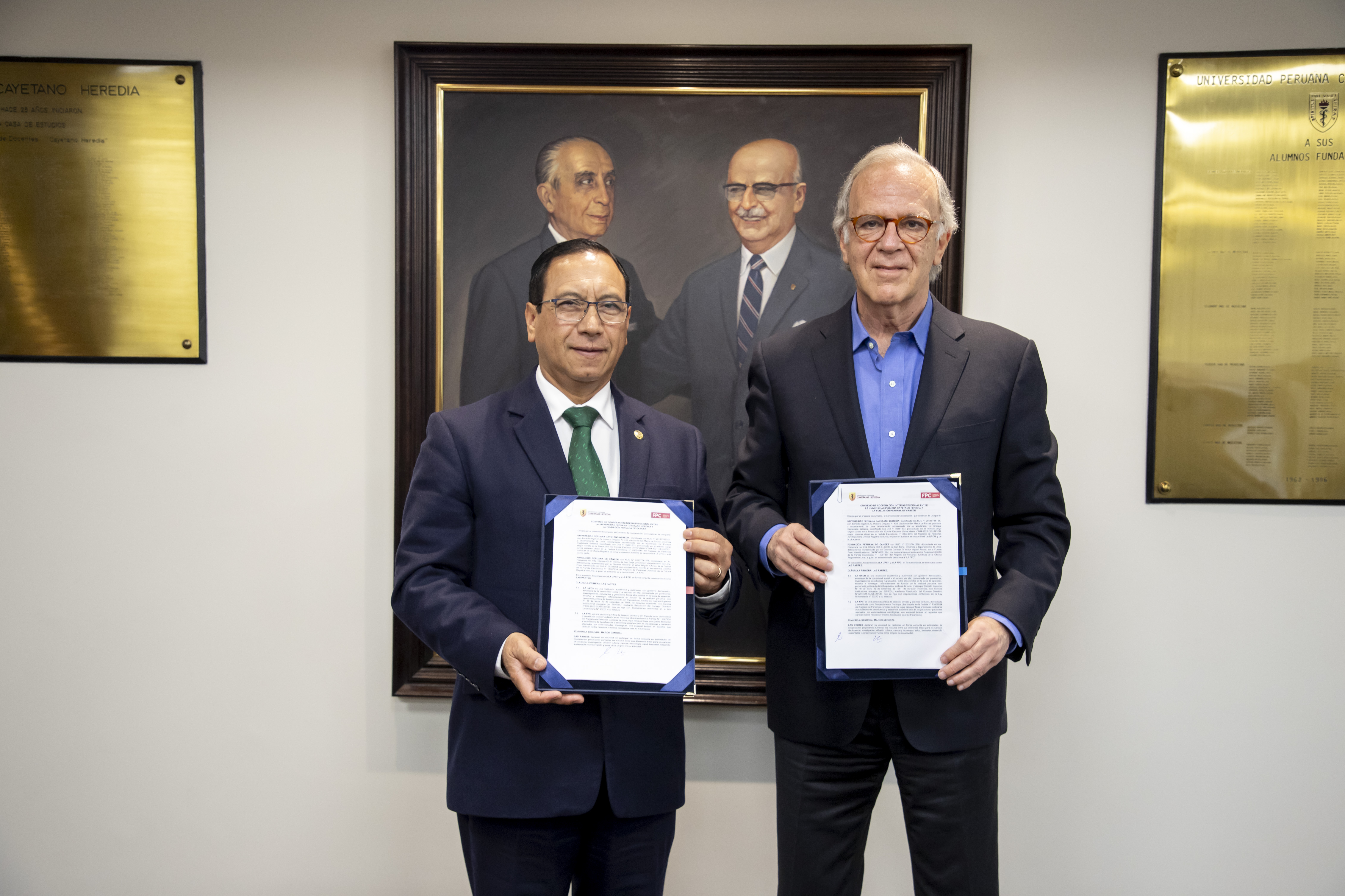 Cayetano Heredia y la Fundación Peruana de Cáncer establecen alianza para promover la investigación y la acción social