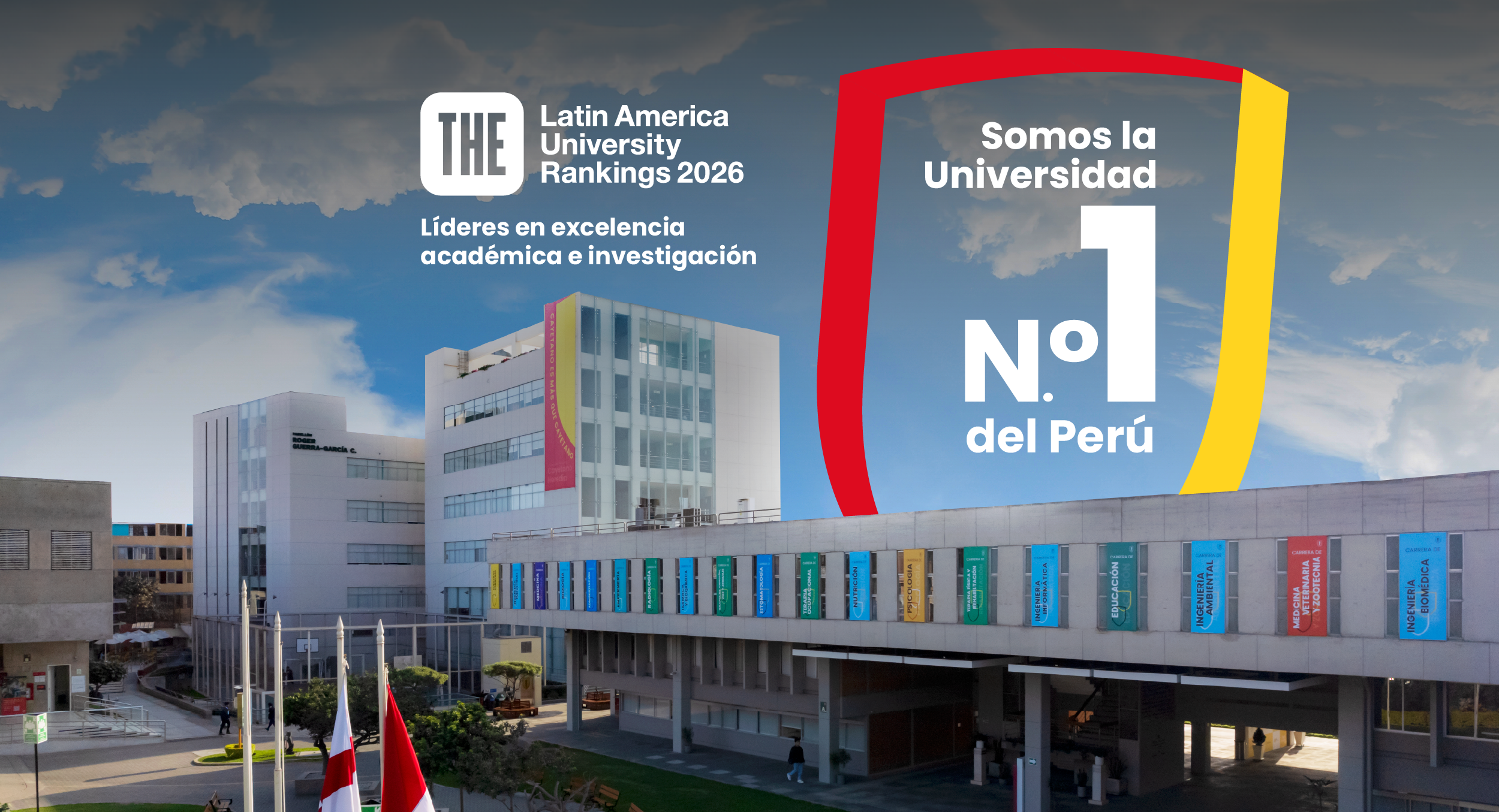 Cayetano Heredia es la mejor universidad del Perú, según el THE Latin America University Rankings 2026