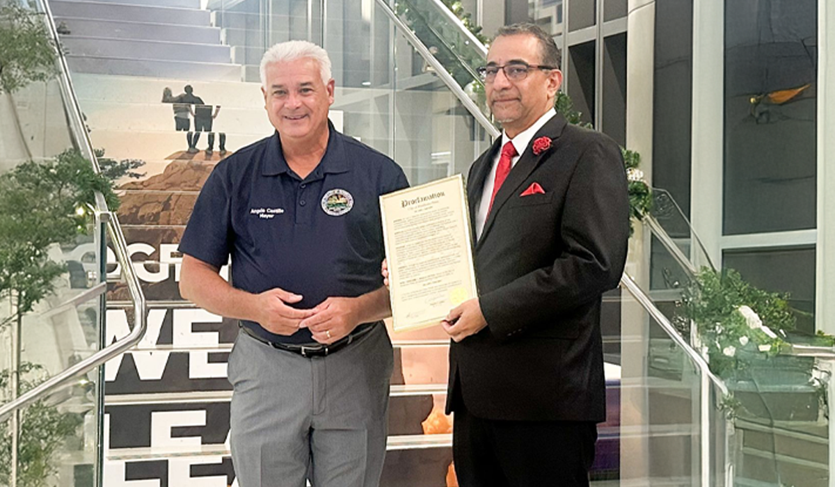 Ciudad de EE. UU. declara el “Día del Dr. Luis E. Raez”, destacado egresado herediano